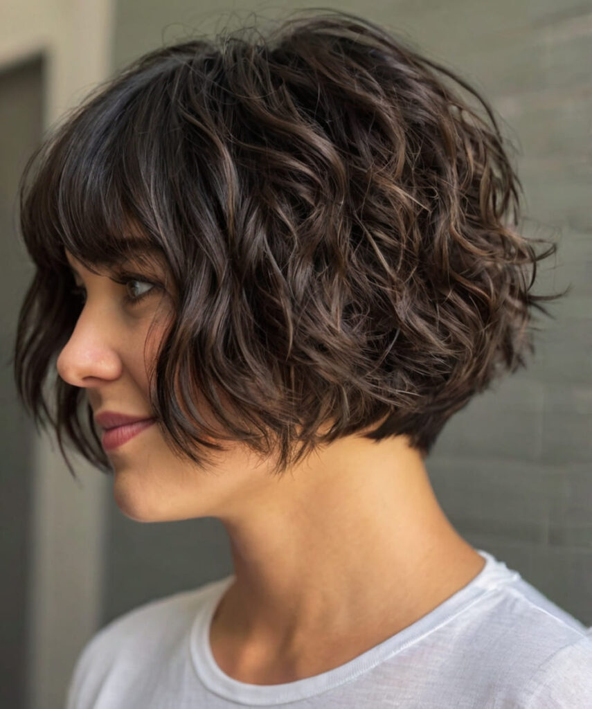 Chin Length Wavy Bob