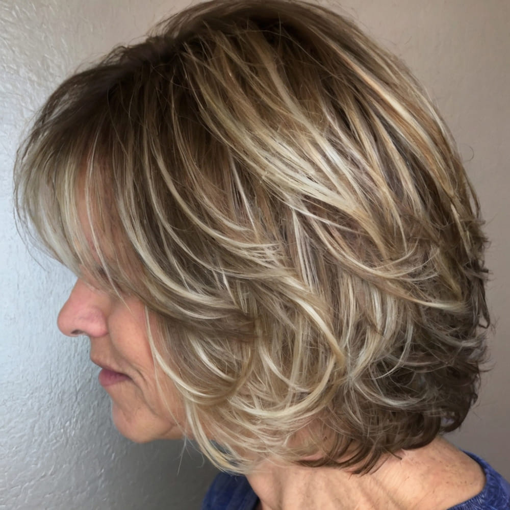 Mature Hair Layered Cut