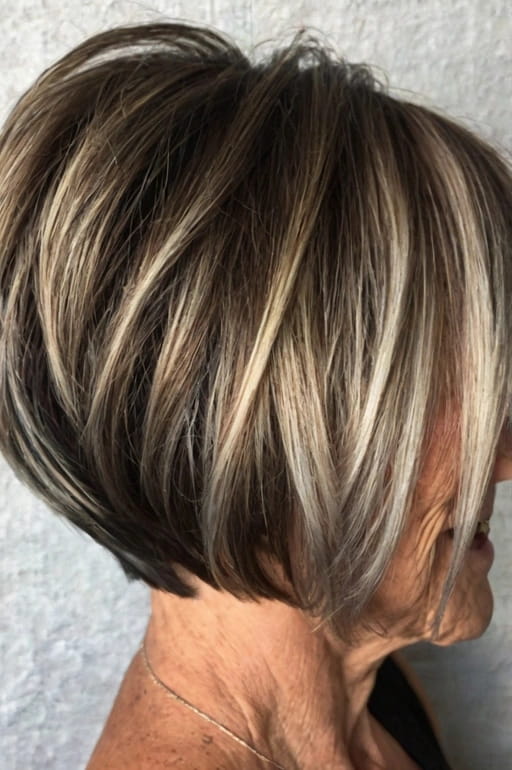 Short Bob with Highlights 1