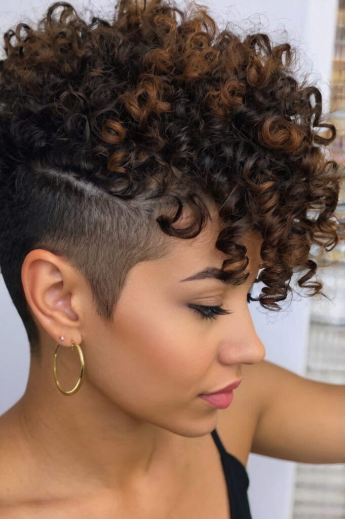 Short Curly Mohawk