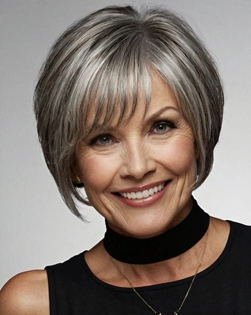 short hairstyles for over 60