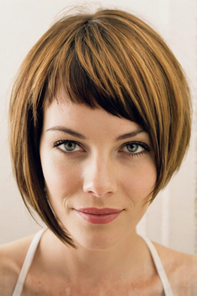 Asymmetrical Bob with Bang