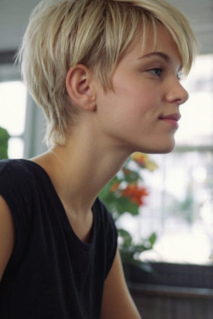 Blonde Tomboy Hairstyle