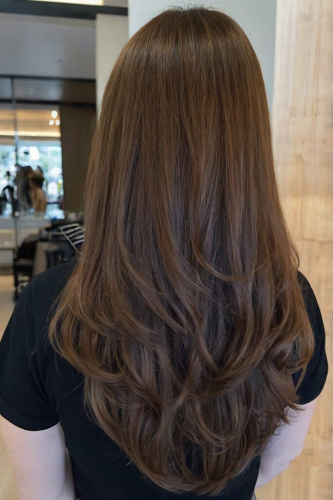 Long Layered with Textured Ends