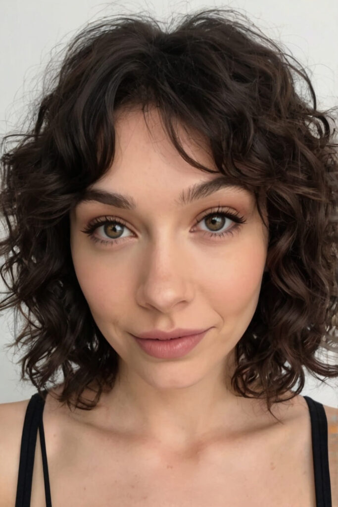 Short Wavy Wolf Cut