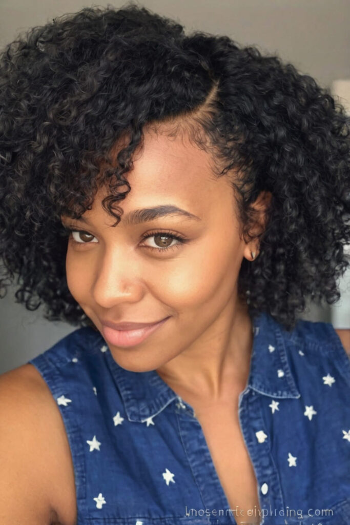 Wash and Go Fro with Bangs