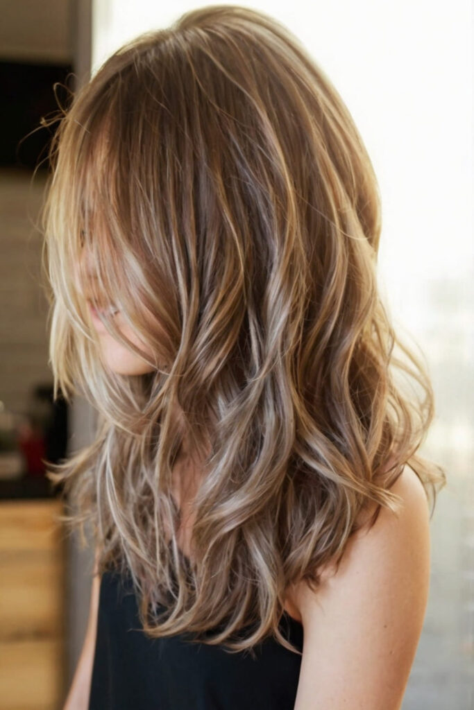 Wavy Hair with Choppy Layers 1