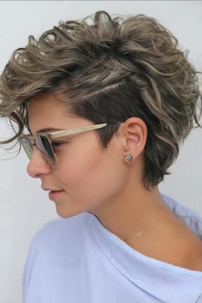 Wavy Pixie with Undercut