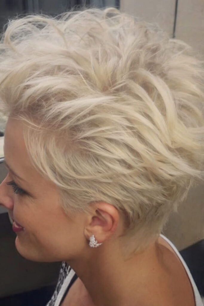 Blonde Soft Spiky Curls