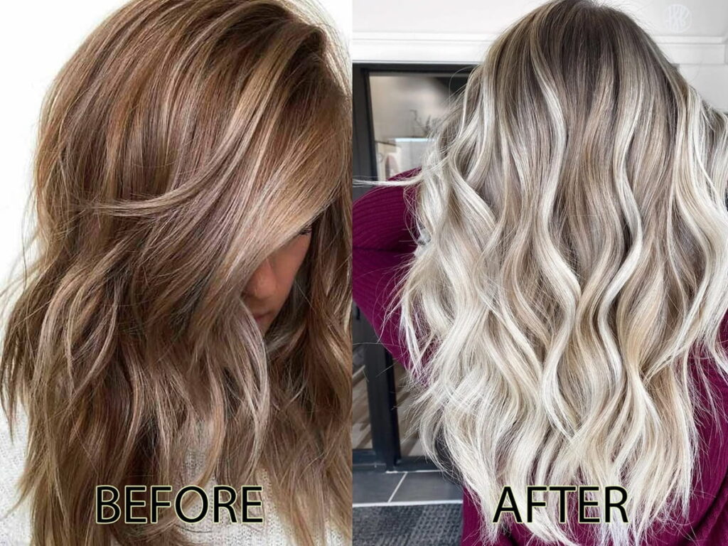 Dark Blonde to Light Blonde Balayage