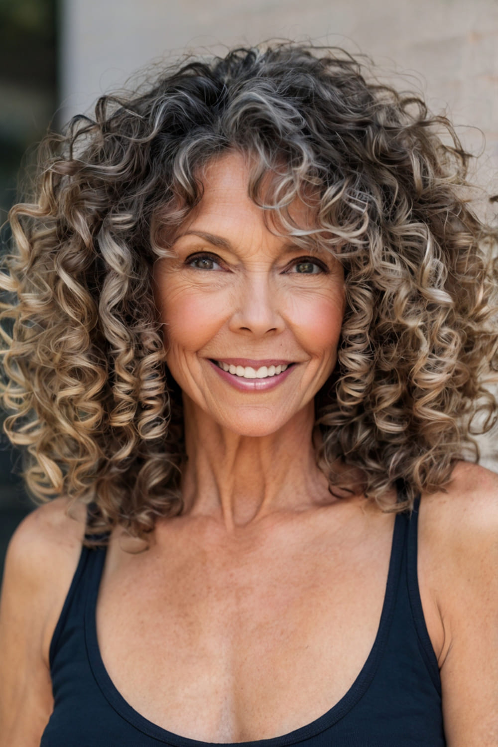 Highlighted Curly Hair