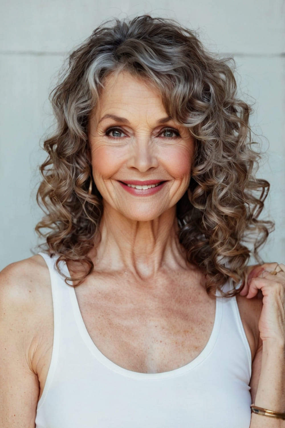 Side Swept Bangs Curly Hair