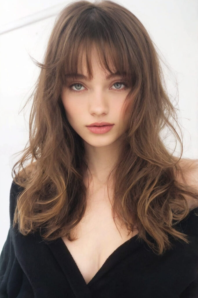 Soft Wispy Bangs with Layers