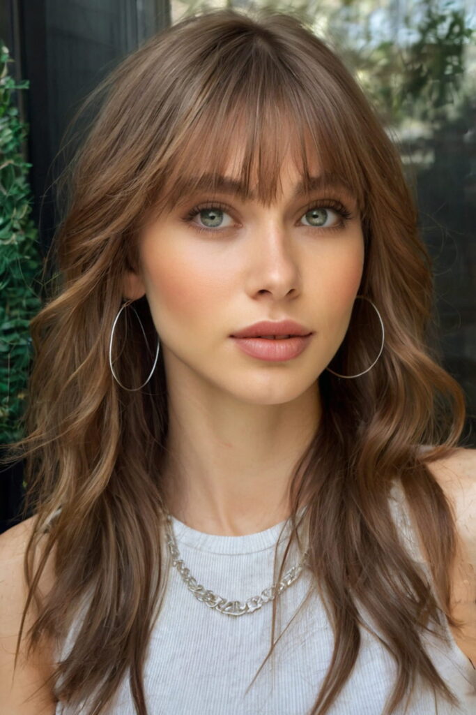 Wispy Thin Bangs with Separation