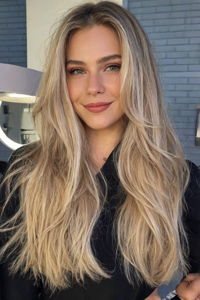 Blonde Long Hair with Gorgeous Long Layers