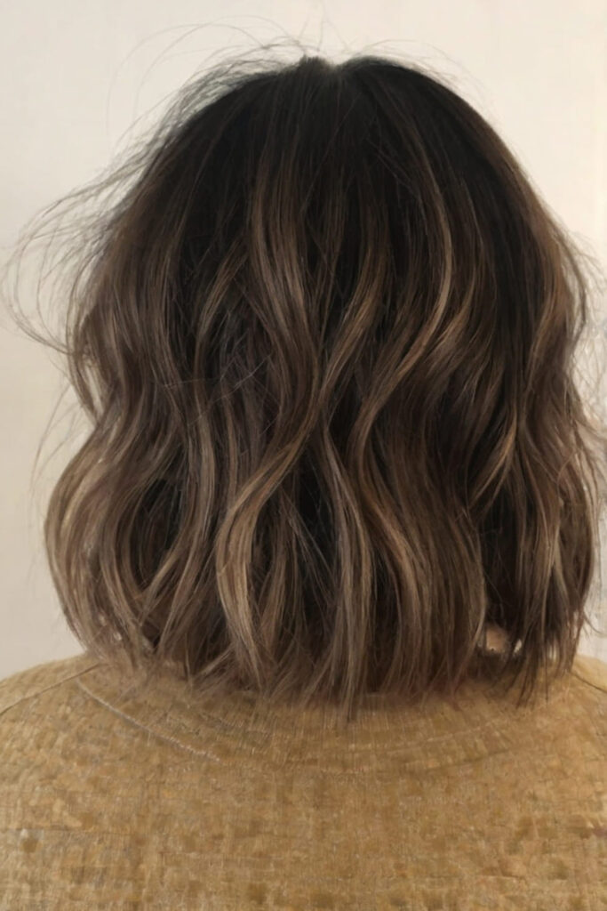 Blunt Cut Lob with Subtle Layers