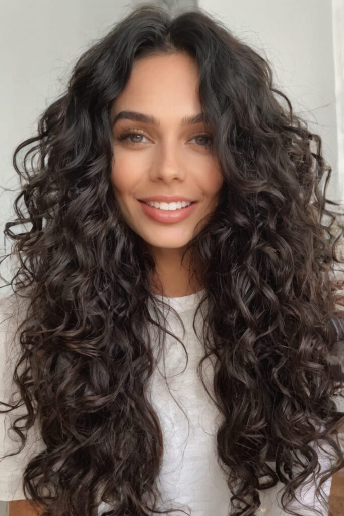 Bouncy Curls with Layers