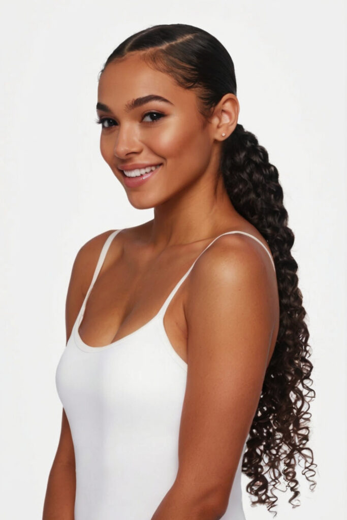 Curly Hair Ponytail