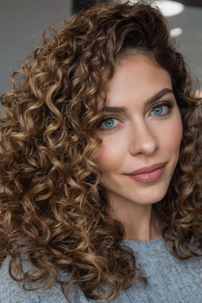 High Volume Shoulder Length Curls