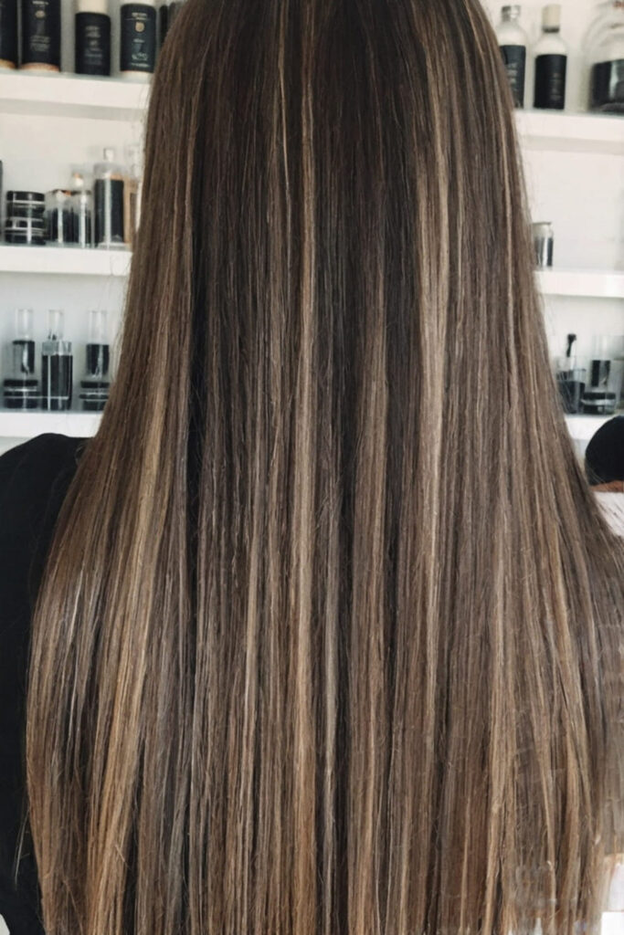 Long Straight Hair with Subtle Highlights