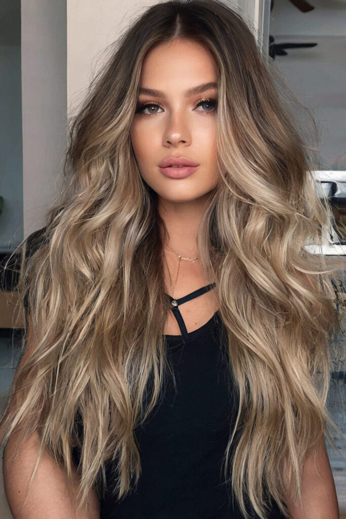 Sandy Blonde Highlights