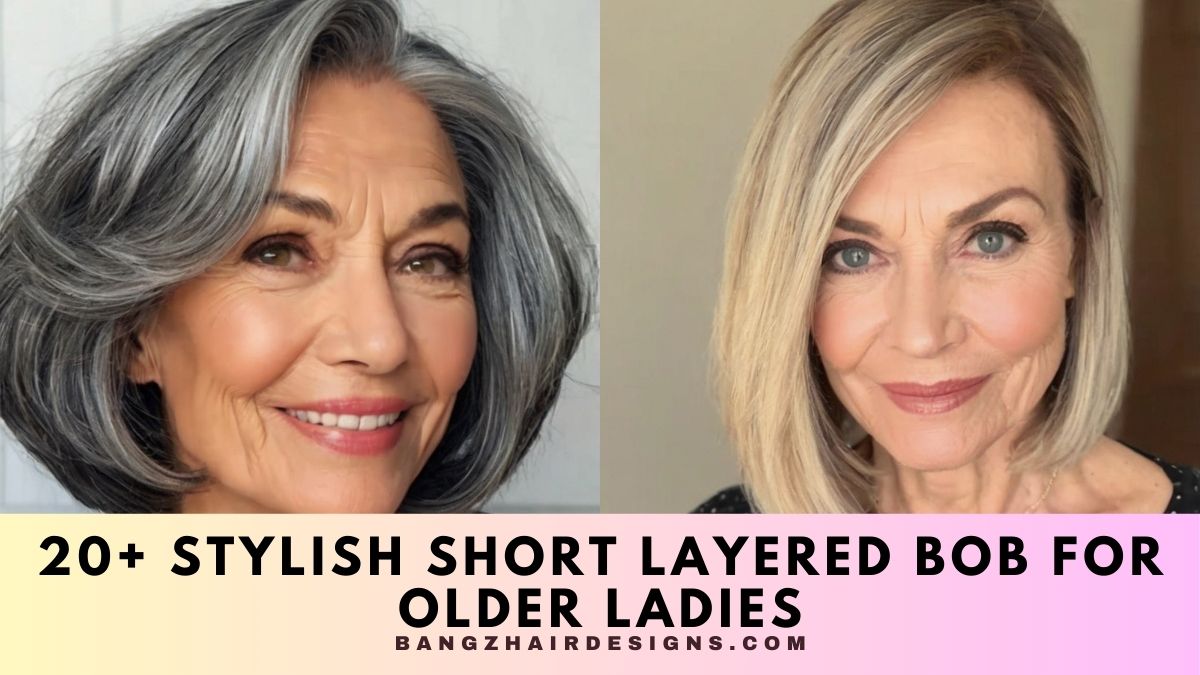 Short Layered Bob For Older Ladies