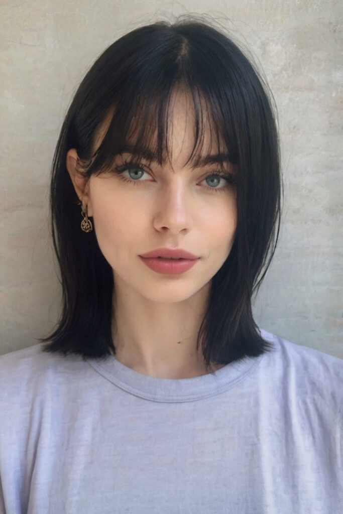 Short Waves with See Through Bangs