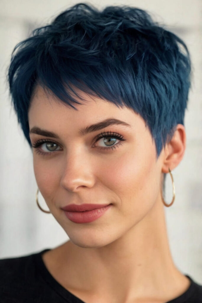 Super Short Cropped Cut with a Fringe