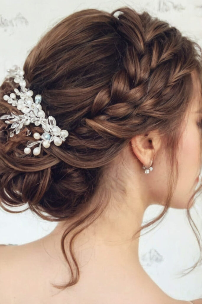 Beaded Braid Updo