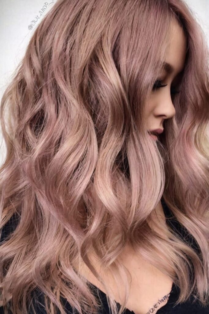 Dark Rose Gold Blonde