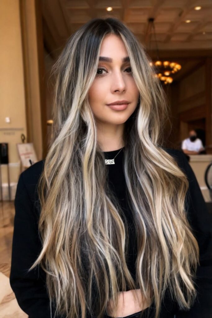 Dimensional Dark Blonde Balayage