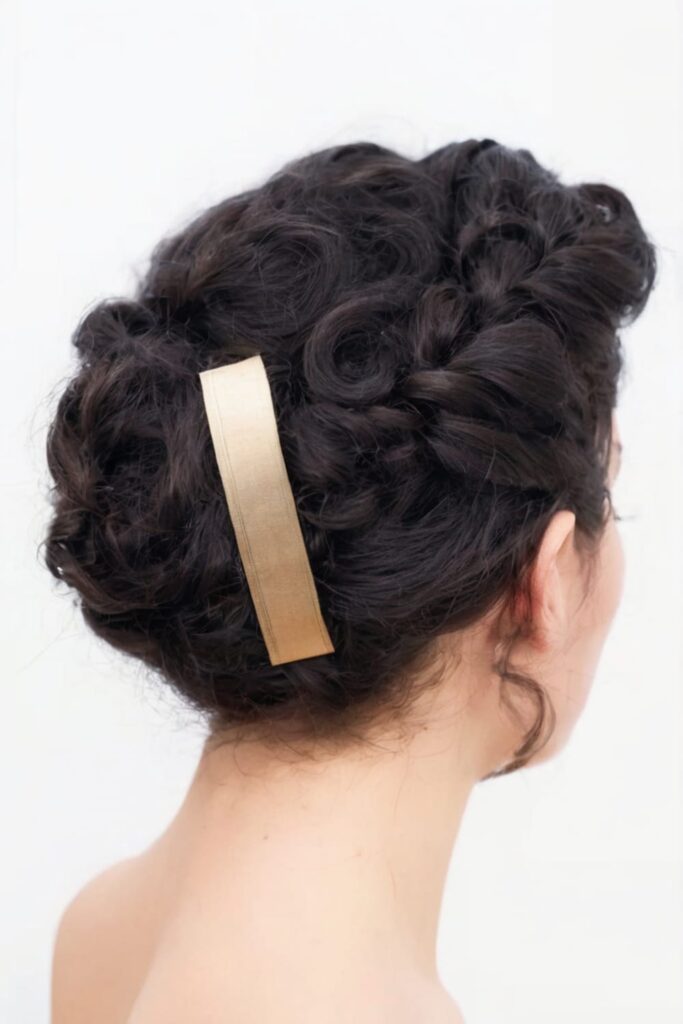 French Curls Updo