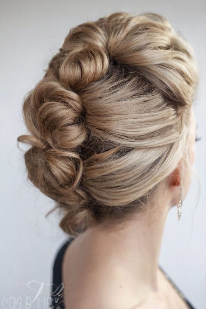 French Curls Updo