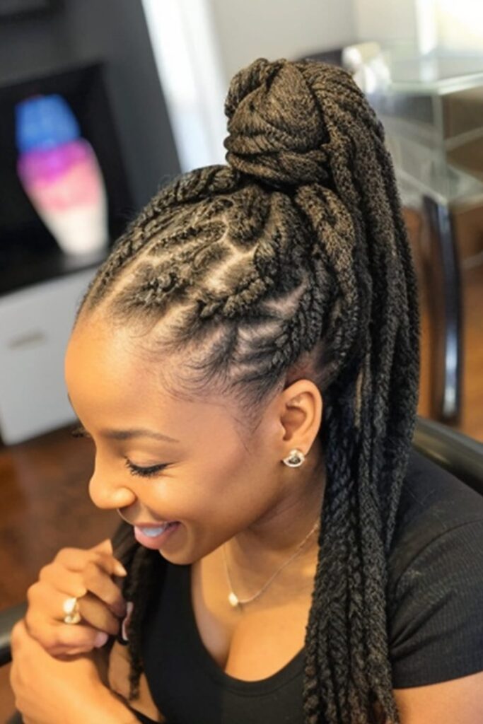 Interlocked Twists Ponytail