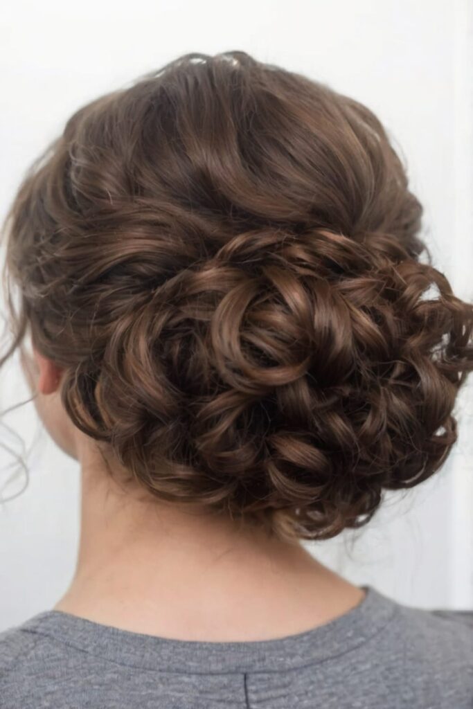 Loose Curly Updo