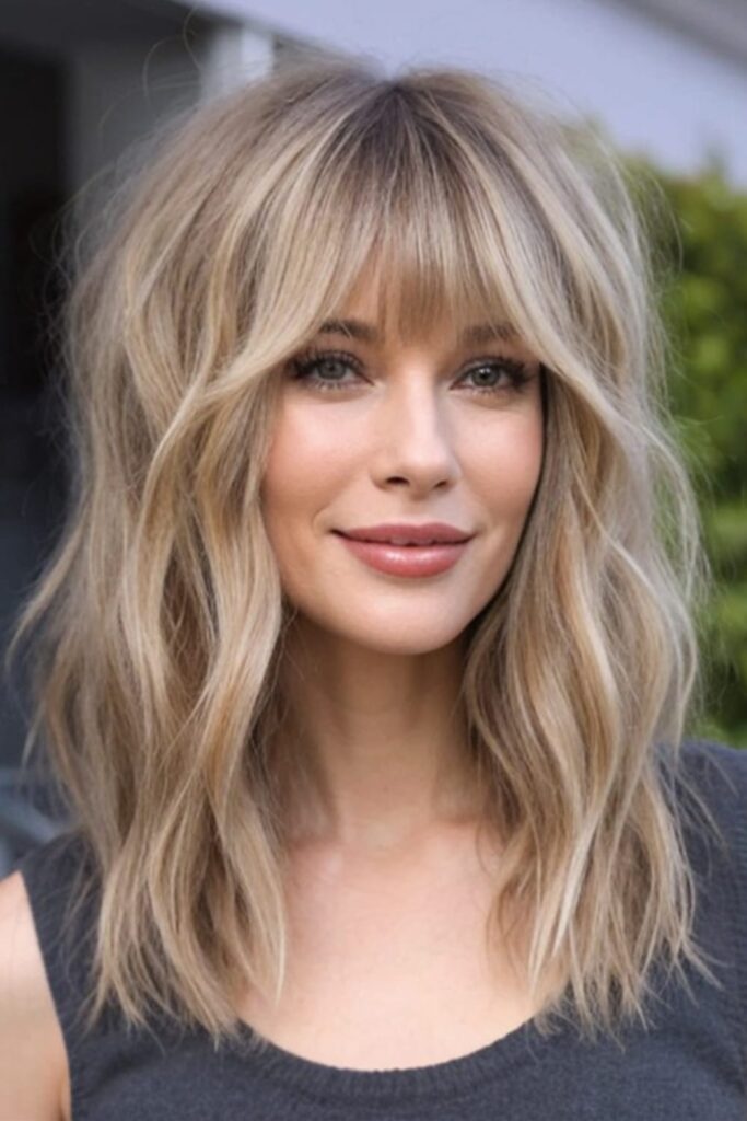 Medium Bardot Shag with Bangs