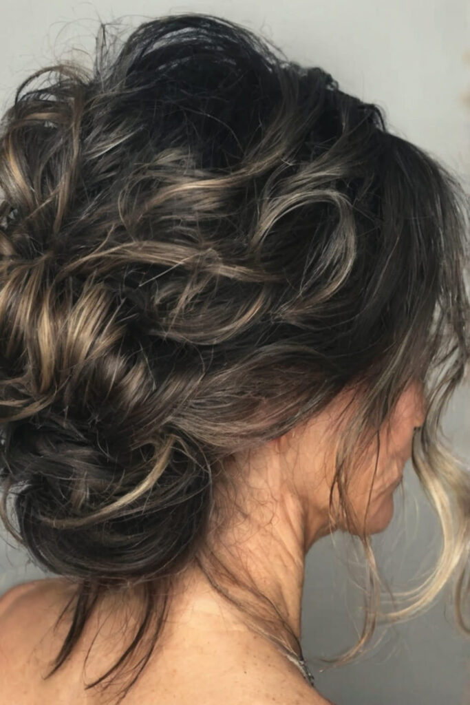 Messy Wavy Updo