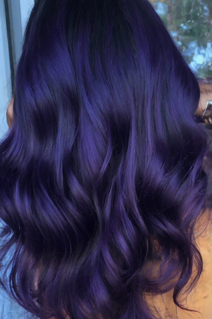 Midnight Violet Waves