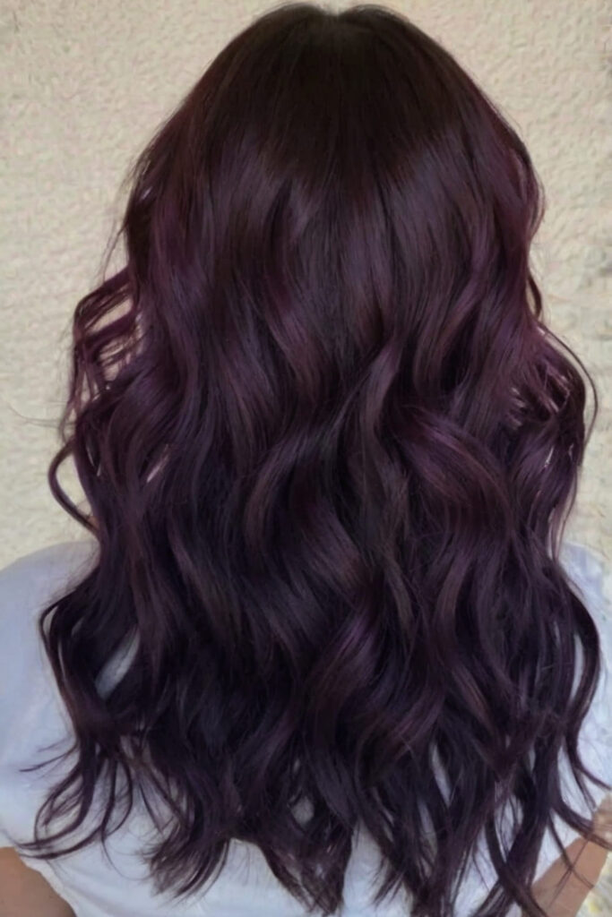 Soft Black Cherry Waves