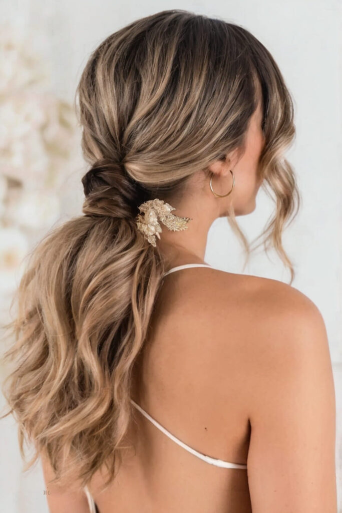 Textured Low Ponytail