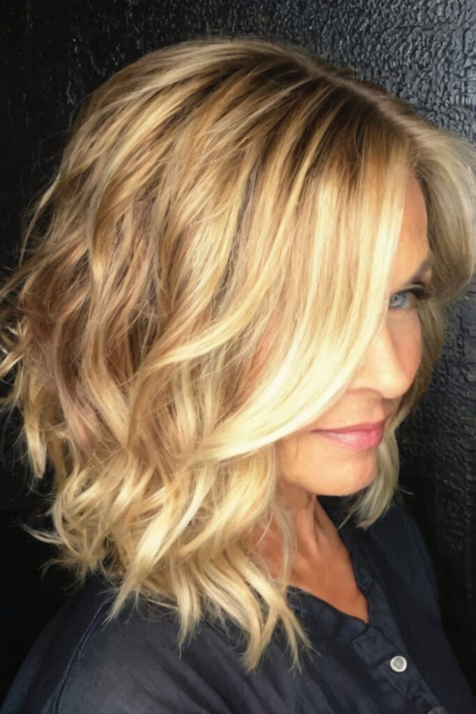 Textured Wavy Bob for Movement