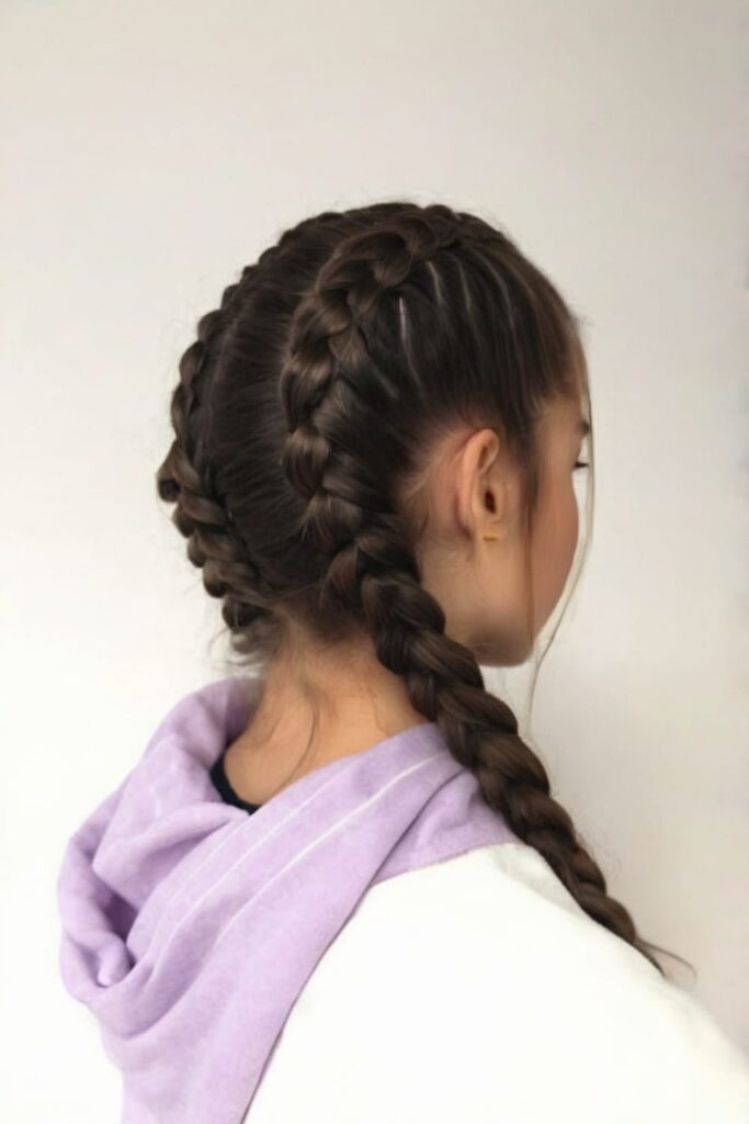 Two French Braids