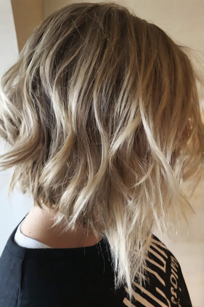 Beachy Textured Inverted Bob