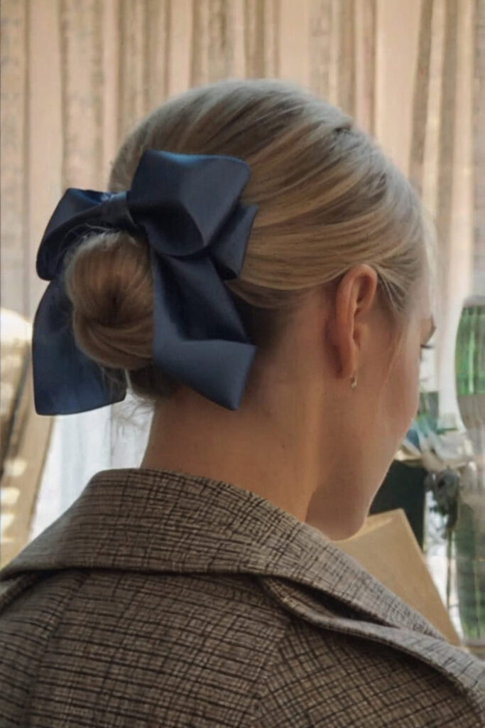 Bow on Low Chignon