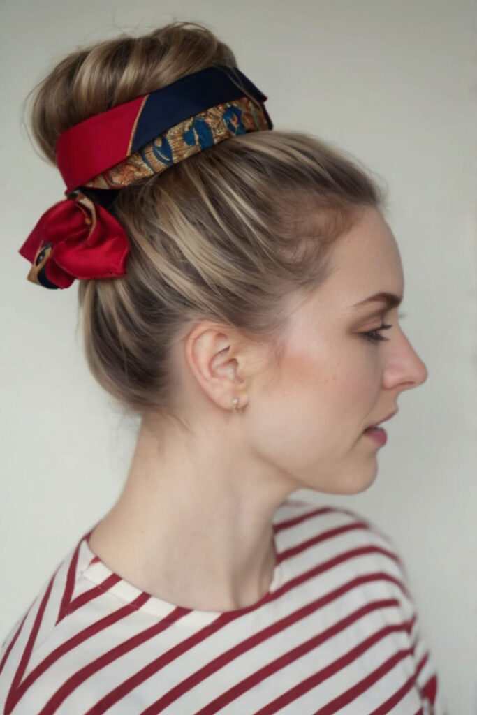 Bow on Top Knot