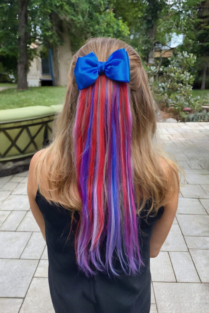 Bow with Hair Extensions