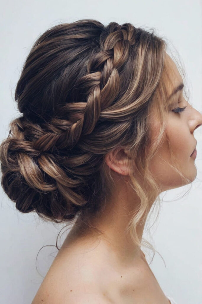 Braided Crown Updo