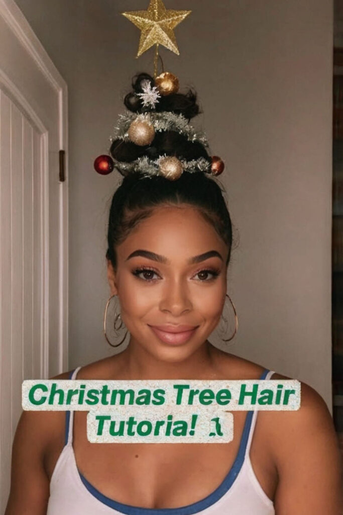 Christmas Tree Hairstyle