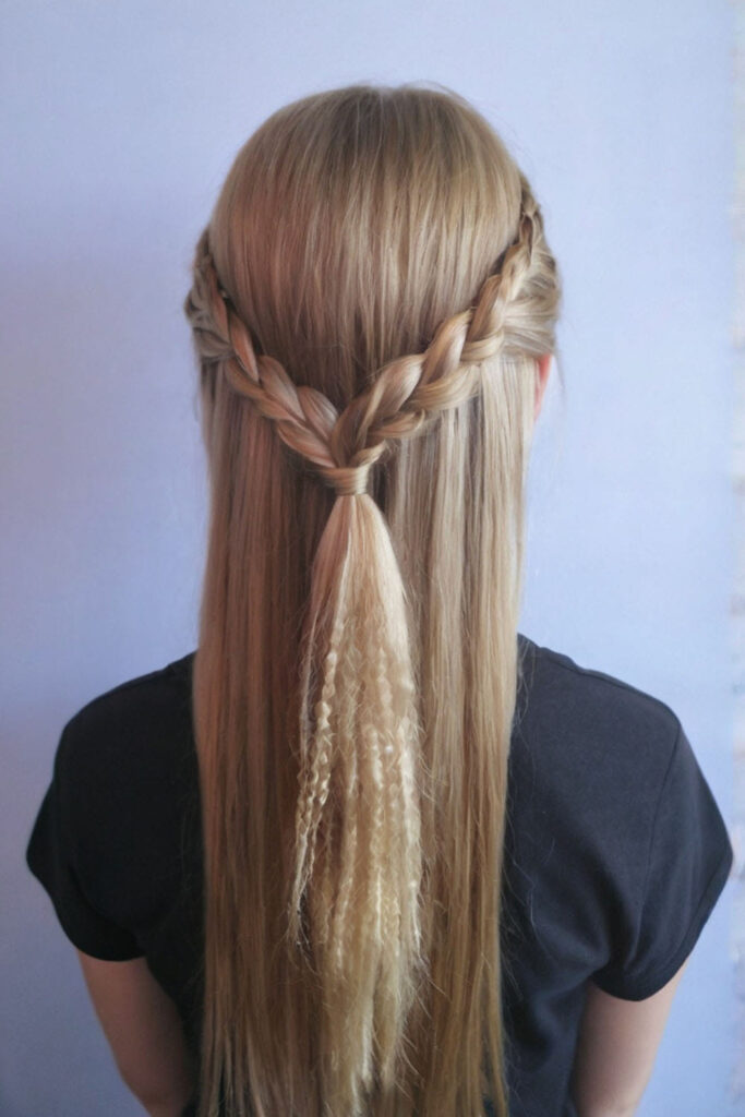 Crimped Christmas Hairstyle