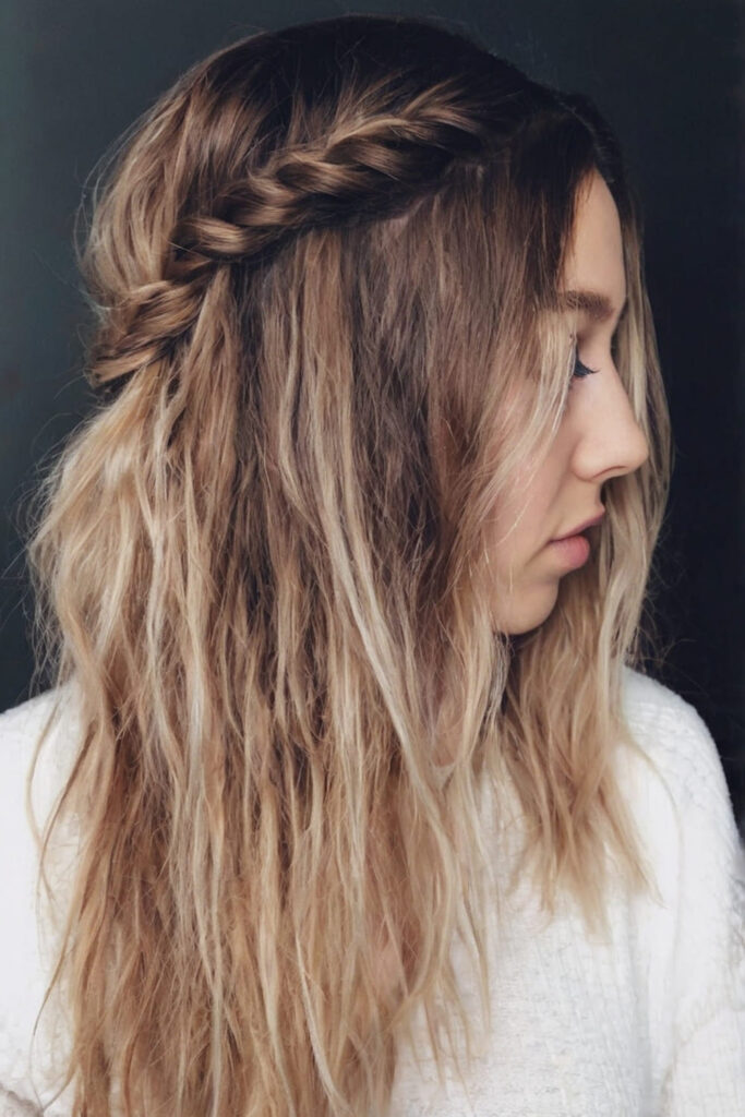 Crimped Christmas Hairstyle